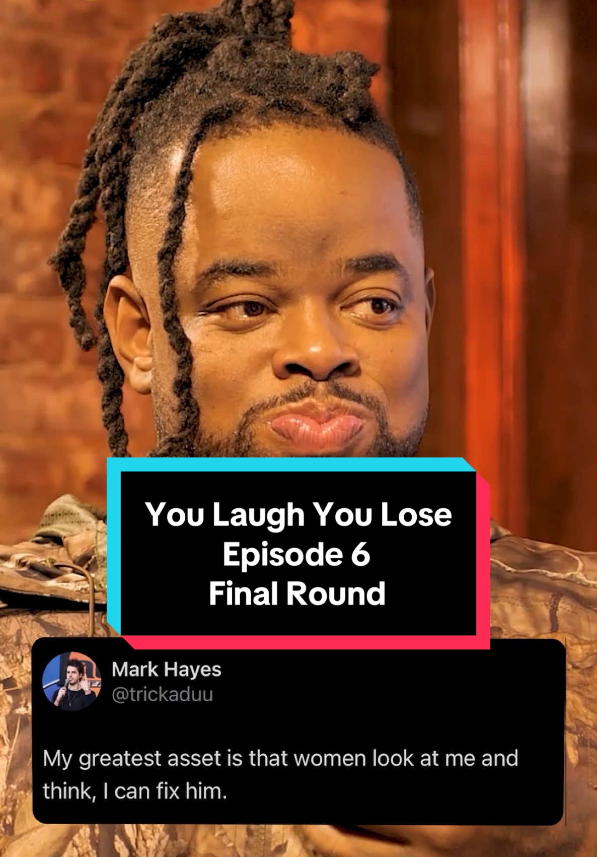 Final Round of You Laugh You Lose is here! Featuring @Davidlucasfunny and @themarkhayes! Who’s gonna win? Head over to our YouTube channel and watch it now!  #LaughFactory #davidlucas #markhayes #YouLaughYouLose #LaughFactoryOriginal #comedy #funny #fyp #explore
