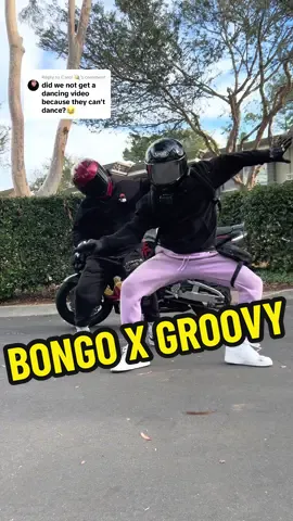 Replying to @Carol 🪐 I think some of the dancing abilities rubbed off on him while we were together 👀  #foryou #fyp #cyclegroover #foryoupage #trending #bikerboy #bikerdancer #books #biketok #BookTok #dancer #dancing #collab #funny #trend #bongo #funny 