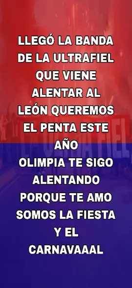 Queremos el Penta este año🎶UltraFiel #BarraBrava #SomosHonduras #LosQueNuncaTeFallamos #SiempreJuntoAlLeon #VamosPorElPenta @La Ultra Fiel @Club Olimpia Deportivo 