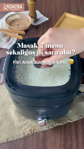 Anak kos yuk sini merapat! 📢😍 Signora punya alat ajaib yang kalian butuhin lho. Tuh kapan lagi coba, kalian bisa masak nasi barengan sama masa sup nya ✨🤩 Cuma pakai Multicooker 2,5 L ini kalian bisa tumis, goreng, rebus dan kukus lho. Wih~ auto jadi chef di kos deh! 😆 Tunggu apalagi, hidup di kos bakalan lebih simpel kalo kalian punya Multicooker 2,5 L ini sekarang! ✨ #signoraid #signoraproduk #multicooker2,5L #alatmasak #peralatandapur #anakkos #peralatankos #hobimasak #alatdapur #fyp #fypシ 