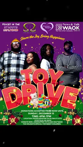 Shout out to the men of the Theta Lamda Lamda Chapter of Omega Psi Phi Fraternity Inc. for allowing us to crash their 2nd Annual Toy Drive. The event was a success! Special thanks to the Frozen Rooster, Precious Hospice and to all who donated a toy to help a family have a good Christmas this year. #voicesinthestreetsunfilterted #omegapsi #omegapsiphi #1380waok