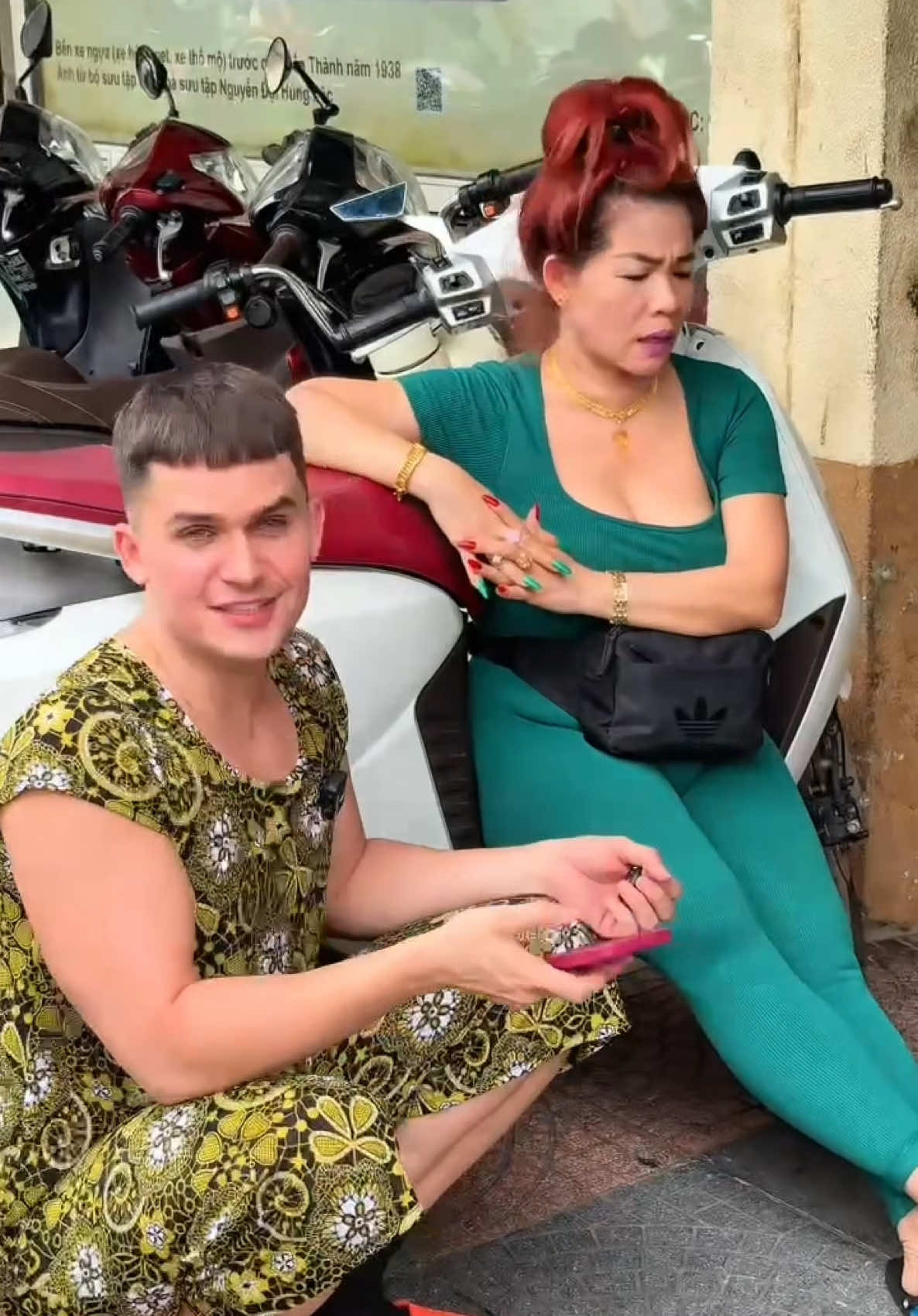 Thử thách mặc đồ bộ đi chợ và cái kết 😝#luanvu #tiếnganh #mỹ #chợbếnthành 