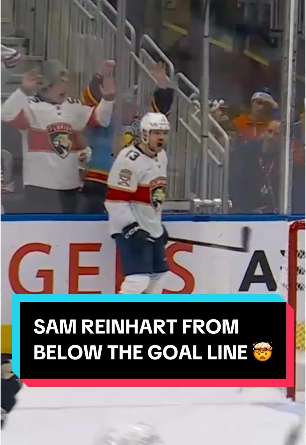 this is as sharp angle as it gets 👀 #NHL #hockey #SportsTikTok #SamReinhart 