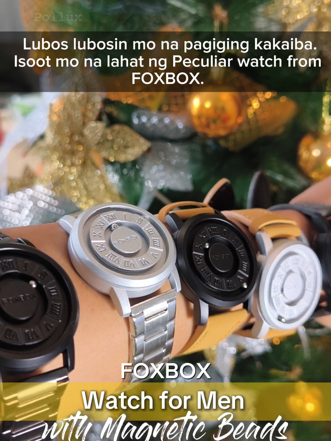 FOXBOX Watch for Men with Magnetic Beads. #watch #foxbox #gifts #holidays #christmas 
