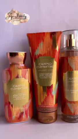Calypso Clementine smells like a light, bright and playful citrus celebration. It has fragrances notes of juicy clementine, neroli nectar and coastal woods It scents your skin with a light as air mist that's super layerable. Get the Bath and Body Works 236ml lotion, the 236ml mist and the 226g cream at Kshs. 2000 each.  DM to order. Pick up in CBD. Pick up mtaani available. WhatsApp us on +254 798 372347. #bodymistnairobikenya #kenyantiktok🇰🇪 #bodymist #ladiesfragrance #ajanabeauty #mist #bodycareproducts #nairobitiktokers🇰🇪 #kenyantiktok #nairobikenya #kenya #nairobi #nairobitiktokers #skincarenairobi #beauty 