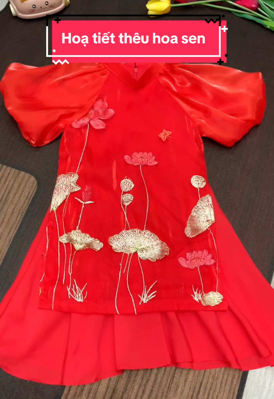 Áo dài cách tân cho bé gái mặc ngày Tết #mevabe #quanaotreem #thoitrangtreem #aodai #aodaitet #aodaibegai #tet2025 