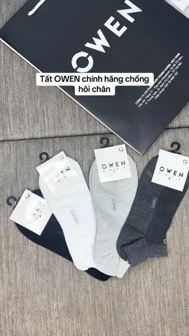 Tất nam cổ ngắn OWEN- 100% cotton, khử mùi, kháng khuẩn, co dãn tốt, ôm chân.#owen #tấtnam #chốnghoichan 