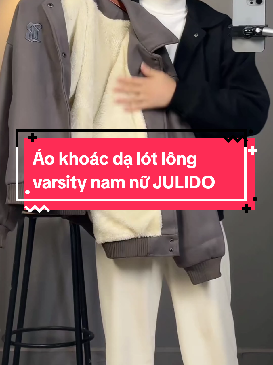 Áo khoác dạ lót lông varsity JULIDO #thoitrang #thoitrangnam #xuhuong #thinhhanh #hottrend #fry #aokhoac #aoda #2025 #julido 