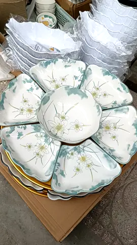 Bộ bát đĩa hoa mặt trời Thủy Tiên, bộ bát đĩa bày mâm cỗ cúng #bobatdiahoamattroi #decor #batdiasu #batdiabaymamcung 