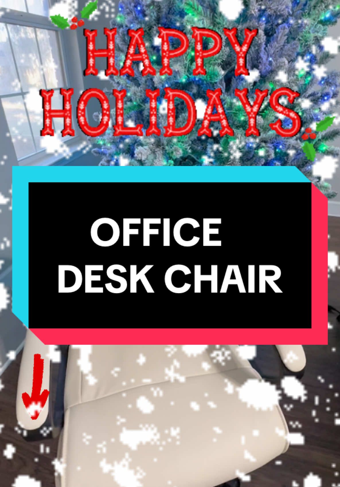 Office Desk Chair Creamy White Leather With Free Shipping. It has padded armrest, Tilt and Mid back Lumbar support. It also spins 360 degrees and has Wheels. #livefest2024 #spotlightfinds #christmas #christmascountdown #gift #giftideas #fyp #Tiktok #TikTokShop #tiktokmademebuyit #leather #leatherchair #chair #officechair #office #officelife #officefurniture #homedecor #interiordesign #furniture #leatherfurniture #officefurnituredesign 