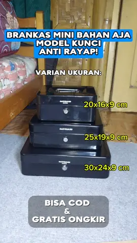 Brankas Mini Bahan Baja Model Kunci Anti Rayap Berbagai Ukuran. #brankas #brankasmini #brankasminikotak #berangkas #brangkas #brangkasbesi #brangkasunik #kotakpenyimpanan #kotakpenyimpananserbaguna  #megaguncangdesember1212 #promo1212 