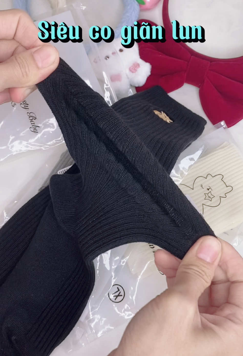 Tất siêu co giãn, qua đầu gối cho bé gái 👇#CapCut #tất #xuhuong #tiktok 