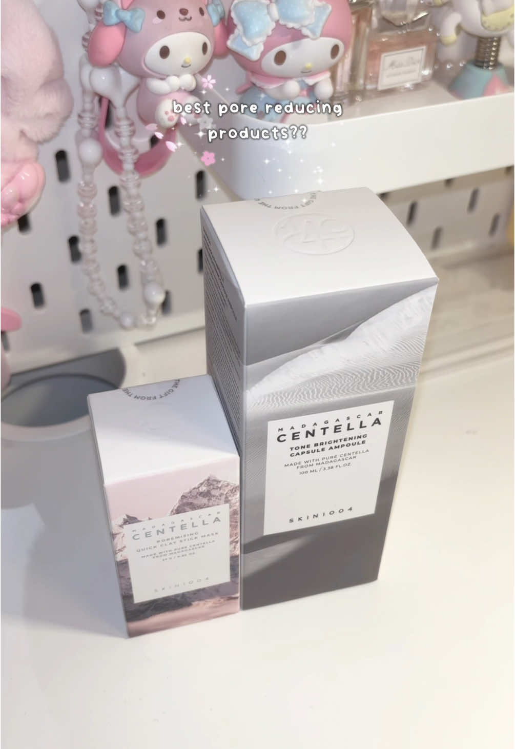 my favourite pore reducing products!! @SKIN1004 Official @BAZZAAL #skin1004 #kbeauty #skincare #claymask #brighteningampoule #koreanskincare #skincaretips #meleezi 