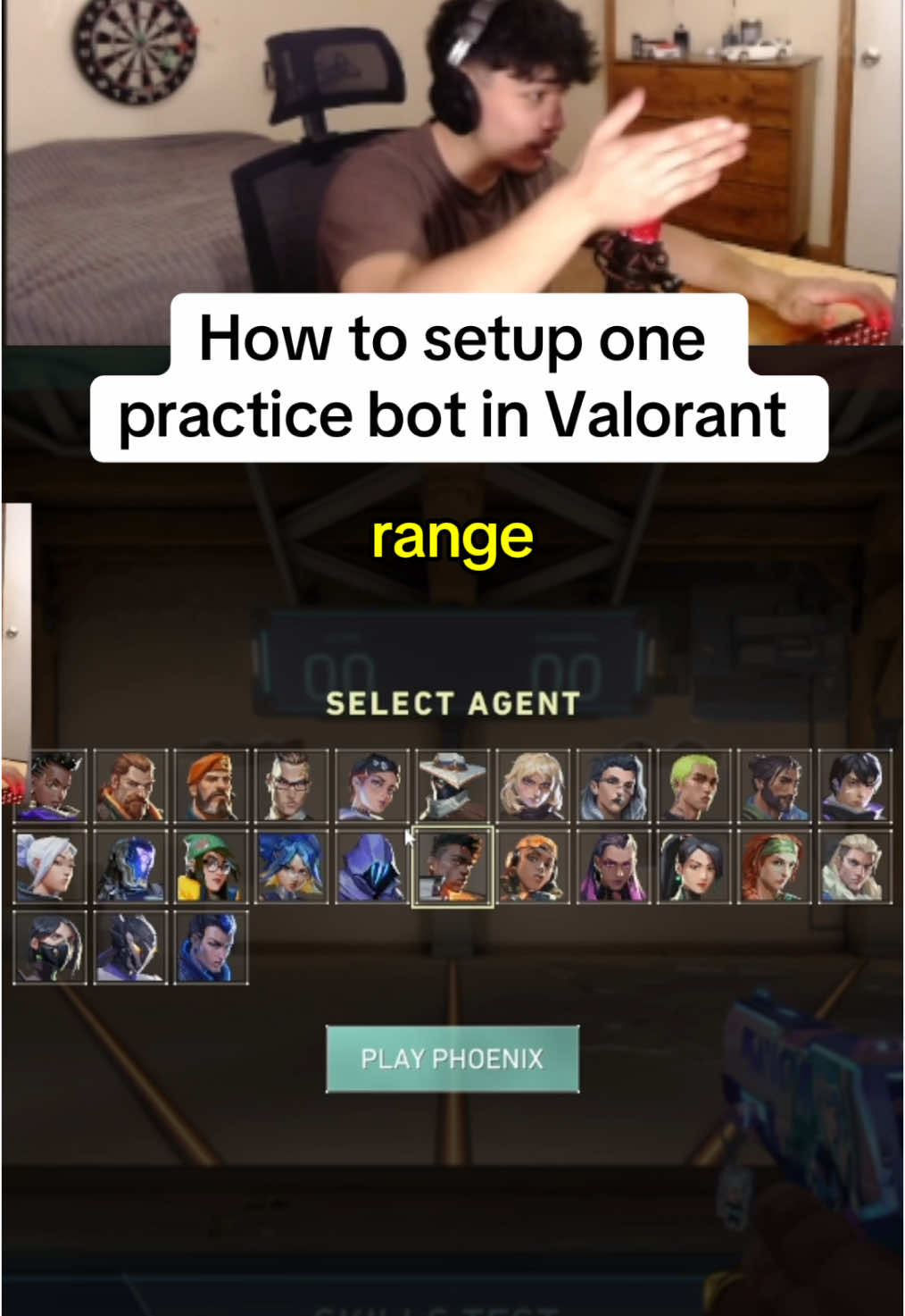 How to setup one practice bot in Valorant range…(tutorial) #Valorant #valoranttips #ascendant #sovalineup #valorantaim #valorantclips #deadlock #tutorial #tipsandtricks 