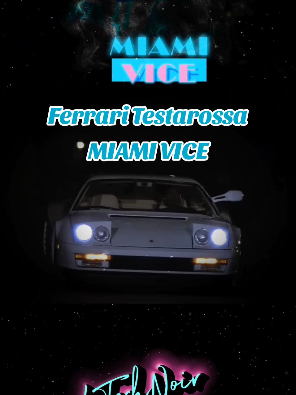 MIAMI VICE FERRARI TESTAROSSA  Crockett's Theme Jan Hammer #miamivice #crockettandtubbs #janhammer #crockettstheme #CROCKETT #culte #80smusic #tubbs #serie  #ferrari #testarossa 