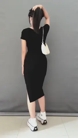 outfit tahun baruan sama ayangg🥰 #dress #dressbodycon #dresshitam #dresspolos #inspiration #natal