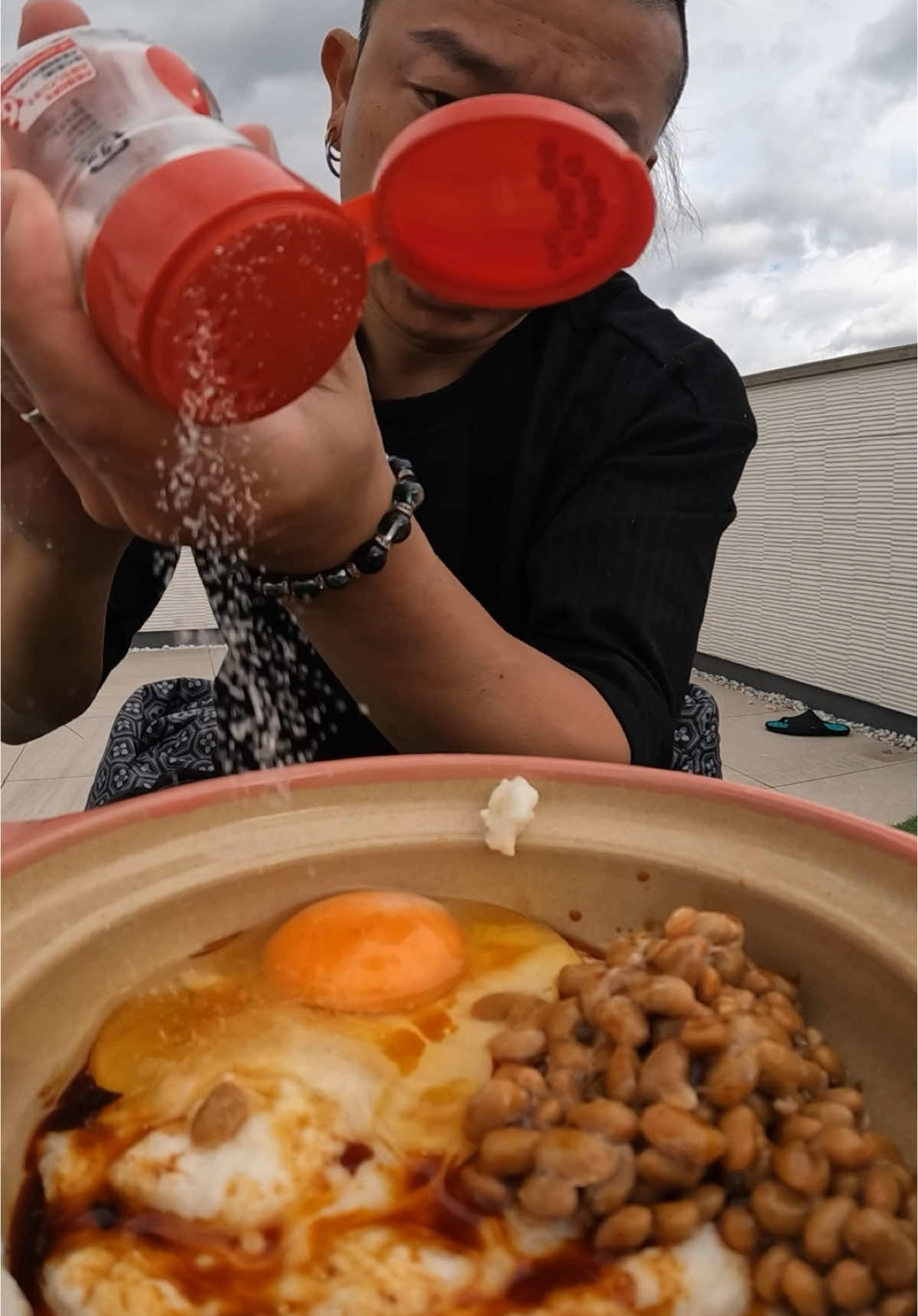 Very sticky natto! #food #fyp #fypシ #asmr #foryoupage #eatingsounds 