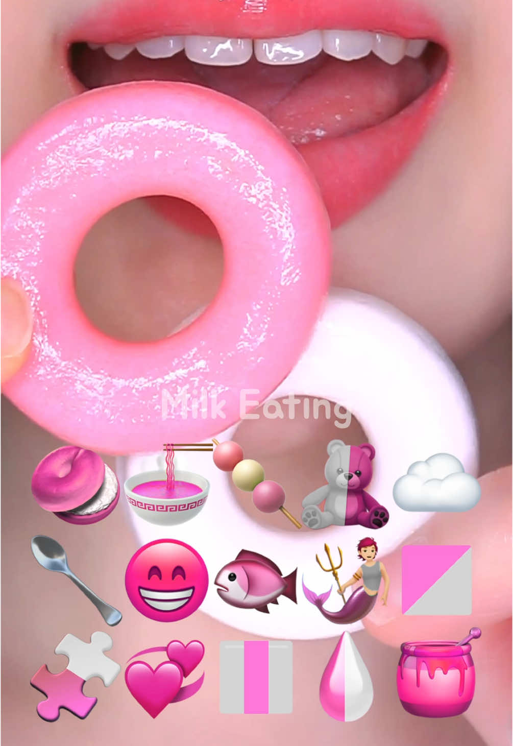 컬러 푸드 모음집💖🧡💚 Color Emoji Food Challenge  Compilation! #입술먹방 #asmr #eating #먹방asmr #mukbang