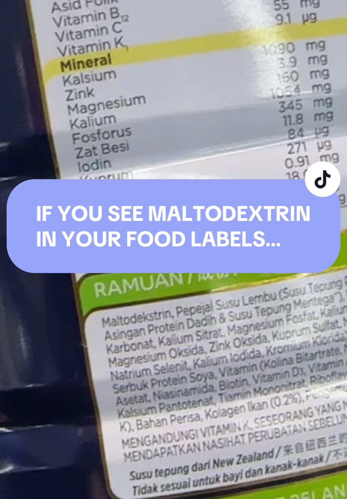 Maltodextrin : What You Need to Know It’s a highly processed carbohydrate made from corn, rice, or wheat. ‼️ Commonly used in processed foods like milk powder, instant drinks, chips, and biscuits. ‼️ Adds bulk, improves texture, and acts as a preservative. ‼️ Quickly spikes blood sugar levels, similar to regular sugar. ‼️ Often found in the first few ingredients, indicating a highly processed product. Check your labels and choose products with fewer additives for better health! #healthylifestyle #nutritioncoach #nutritiontips #wellness #healthyliving #healthyeating #healthmatters #foodlabels