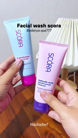 Aku tim yg pinkk!! Tapi yg biru okeee jugaa wkwkkw #scora #scorafacialwash #facialwash #cleanser #sabuncucimuka 