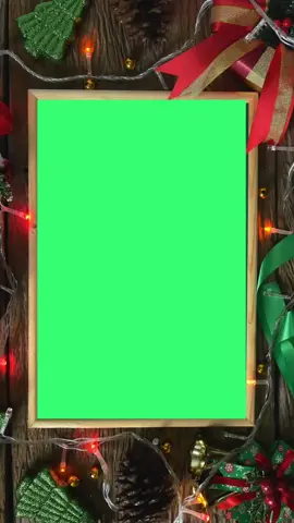 Christmas Picture Or Video Frame | Green Screen #christmas #greenscreen #merrychristmas #greenscreentiktok #fyp