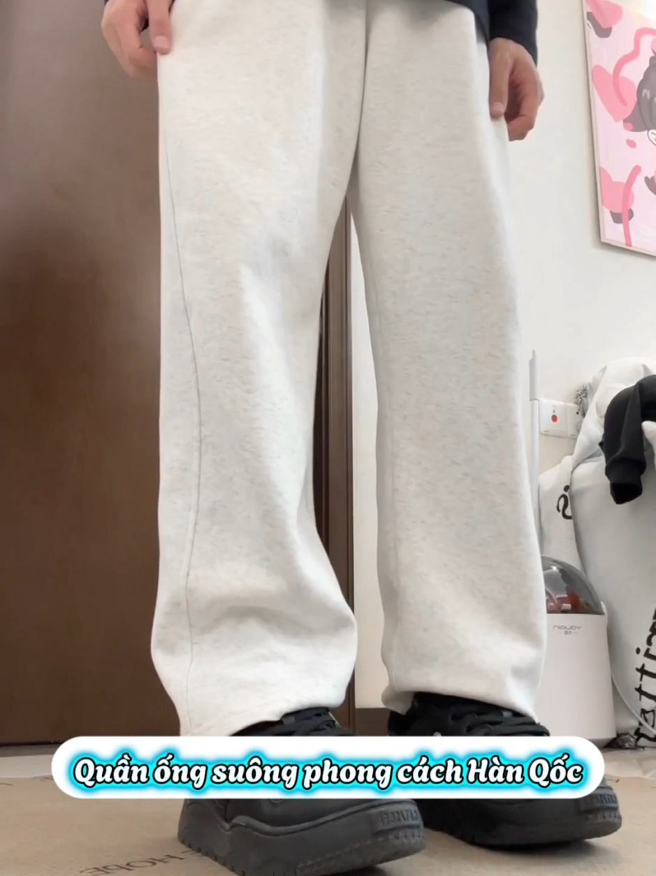 quần thun ống suông mình mang đi học đi chơi hợp lí #phốiđồđẹp #quansuong #quanongrong #quanongsuong #quần #quannam 