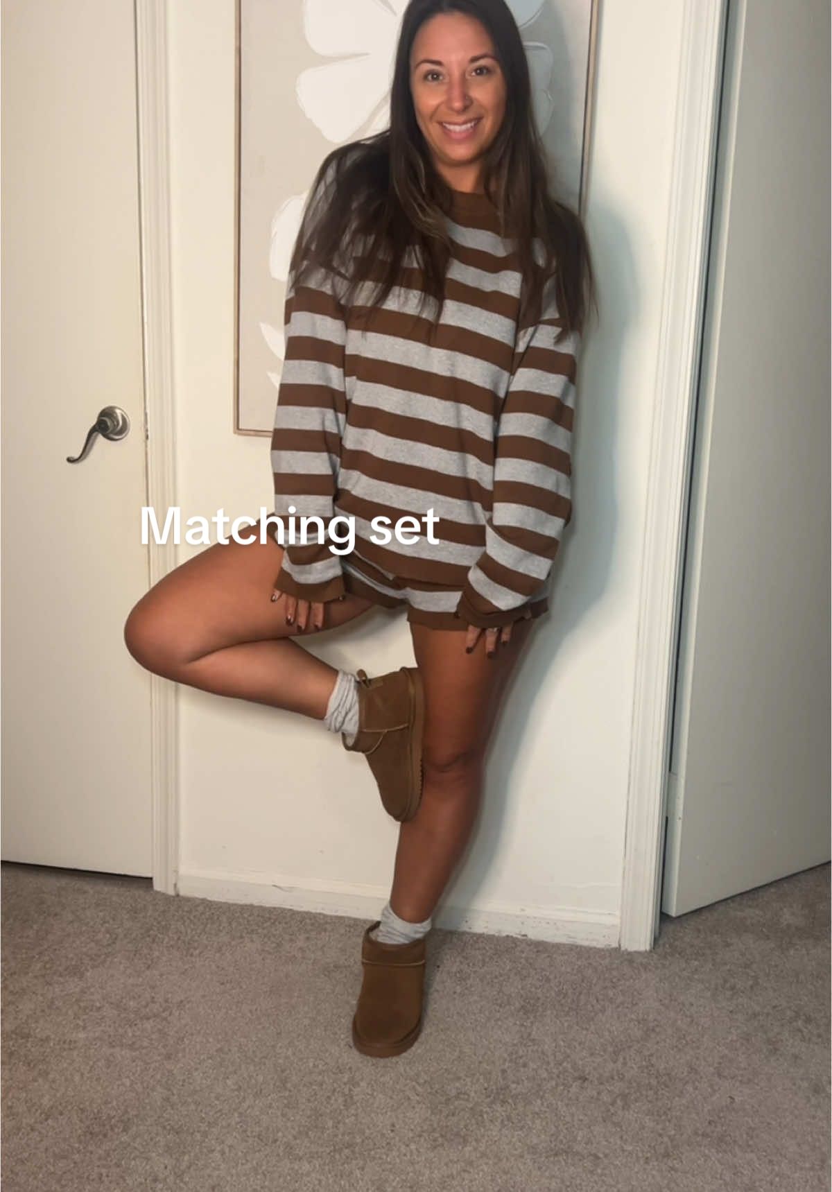 The cutest matching set! #winteroutfit #tiktokshopfinds #tiktokshopholidayhaul #outfitinspo #matchingsets #CapCut 