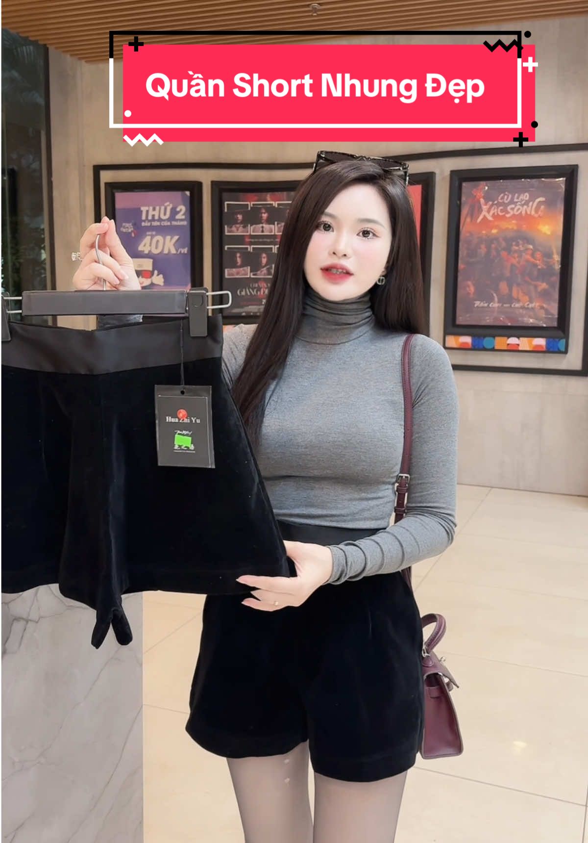 Quần sooc mùa đông nữ cạp cao #champhan #champhanreview #châmphan #review #quần #quanshort #quansooc #quansoocnhung #quannhung #quanshortnhungcapcao #thoitrang #thoitrangnu #phoidoxinh 