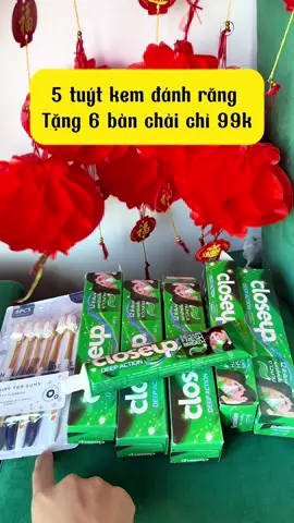 Mua 5 kem đánh răng tặng 6 bàn chải chị 99k miễn ship##emkieutaphoa##kemdanhrangcloseup##kemdanhrangcaocap##kemdanhrang##banchaidanhrang