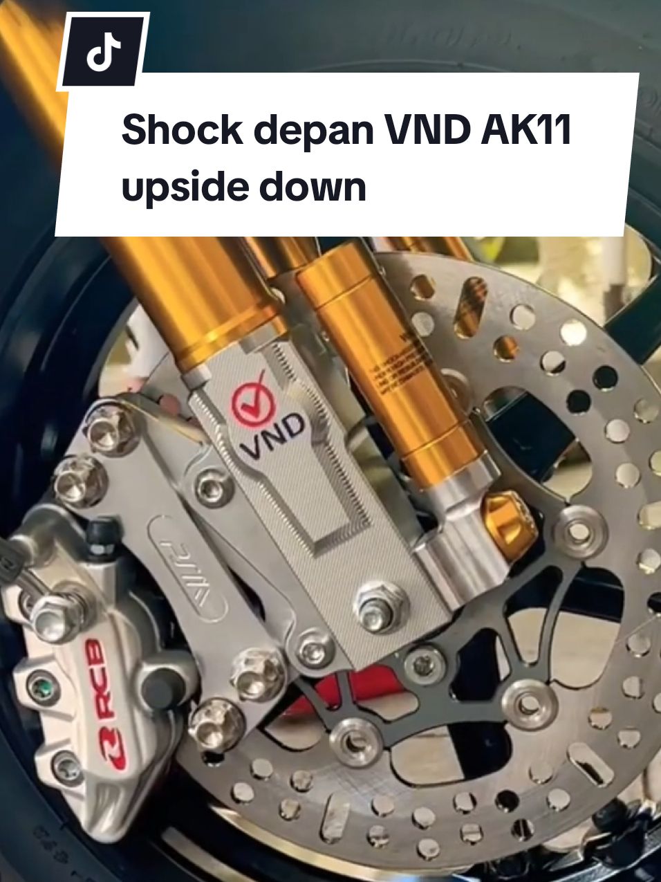 Harga sama kualitas ga pernah diragukan lagi, pasti hasilnya maksimal. Contohnya kaya Shockbreaker AK11 upside down dari @vndracing #vnd #vndracing #shockbreaker #capcut #variasimotor 