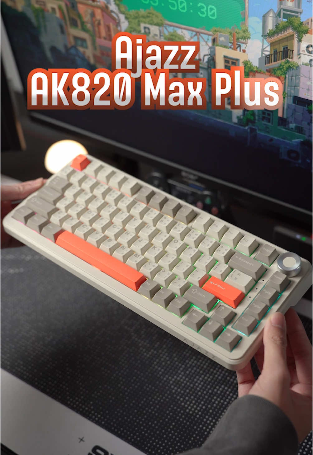 ⌨️💪🏻รีวิวคีย์บอร์ดรุ่นใหม่! Ajazz Ak820 Max Plus #fyp #keyboard #แมคคานิคอลคีย์บอร์ด #คีย์บอร์ด #TikTokเกมมิ่ง #keyboard 