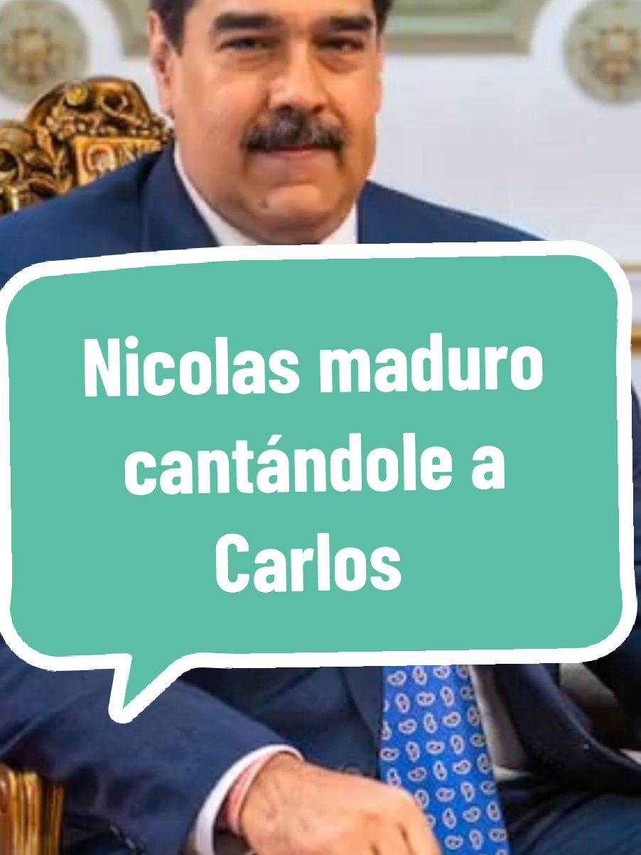 Nicolas maduro cantándole a Carlos #nicolasmaduro #maduro #president #venezuela 