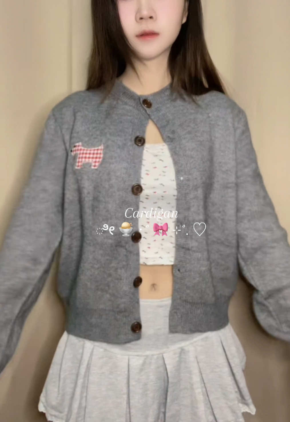 เสื้อไหมพรมลายน้องหมา น่ารักมาก เนื้อผ้าหนานุ่มใส่สบาย🤍🧸#เสื้อกันหนาว #เสื้อไหมพรมแขนยาว🐻🤍 #tiktok #fyp  @Enjoy⋆𓂃ꕤ 