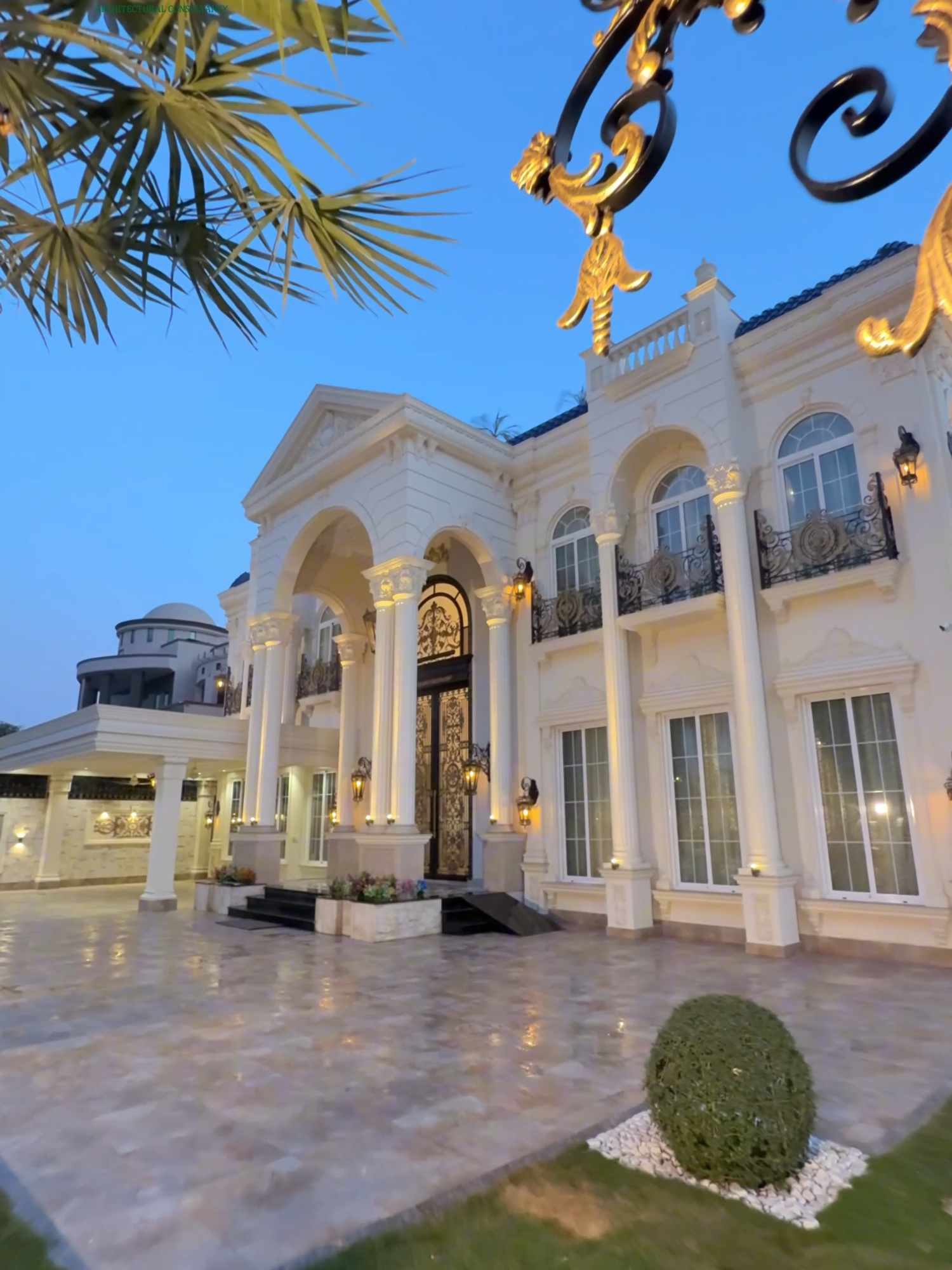 We create a style, When style does not even exist. ✨ A dreamy mansion in heart of Gujranwala. Architecture by: @faisalrasularchitect Furniture by: @wing_chairluxurygroup Video by: @qadeerabfilms For Design and Construction Contact us at: FAISAL RASUL ARCHITECTURAL CONSULTANCY BUILDERS & DEVELOPERS MOB.+92300-8452189 Full house tour will be soon on youtube channel: Visit our Youtube Channel for more House tours. https://www.youtube.com/@faisalrasularchitect9777 Subscribe and follow us on given links. facebook page: https://www.facebook.com/faisalRasulA... facebook page: https://www.facebook.com/sameeainteri... Instagram page: https://www.instagram.com/faisalrasul... Instagram page: https://www.instagram.com/sameea.inte... Website: http://www.faisalrasul.com/index.php . . . . . . . . . . . . #interiordesign #architecture #classic #classical #most #royal #villa #lahore #pakistan #spanish #expensive #viral #housetour #luxury #4k #landscape #architecture #international #standard #viral