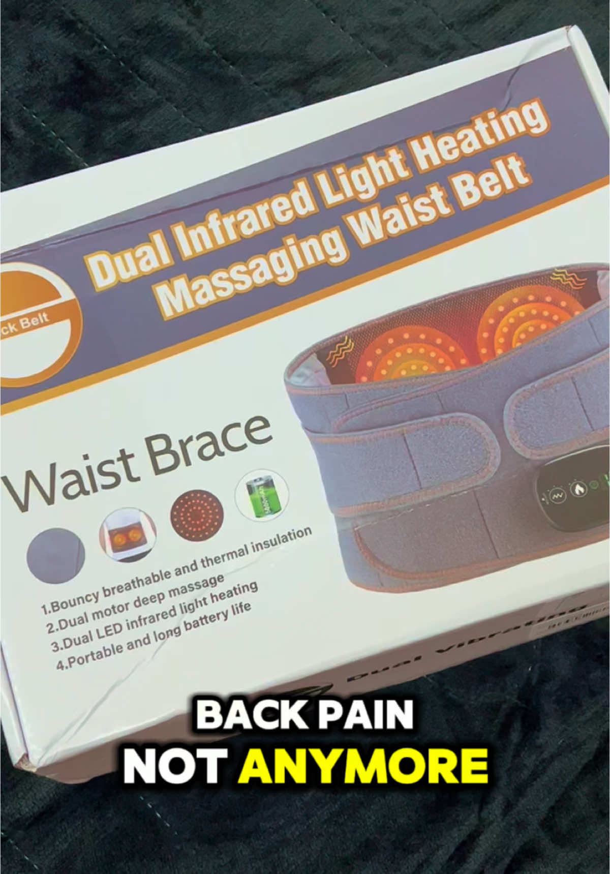 Say goodbye to back pain with the Cordless Heated Massage Belt! 💆‍♀️ Enjoy soothing heat, 3 massage modes, and a long-lasting 5000mAh battery for instant relief. Perfect for middle-aged, elderly, or anyone needing relaxation. The ultimate self-care gift for fall, winter, and holidays! 🎁 #holidayhaul #backpainrelief #heatedbelt #fypシ #viralvideo #hiftideas 