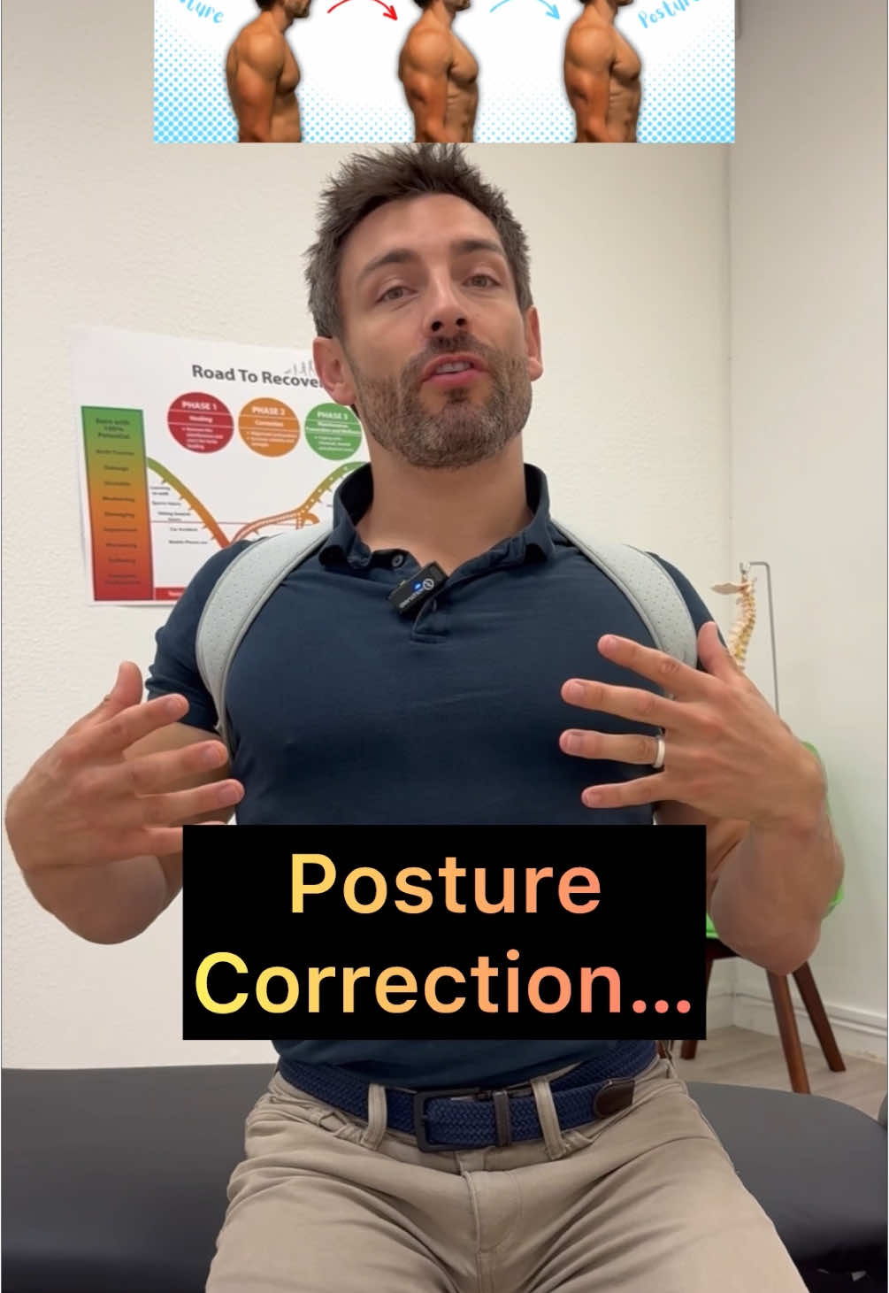 Who is how to fix your posture. #Posture #PostureCorrection #posturebrace 