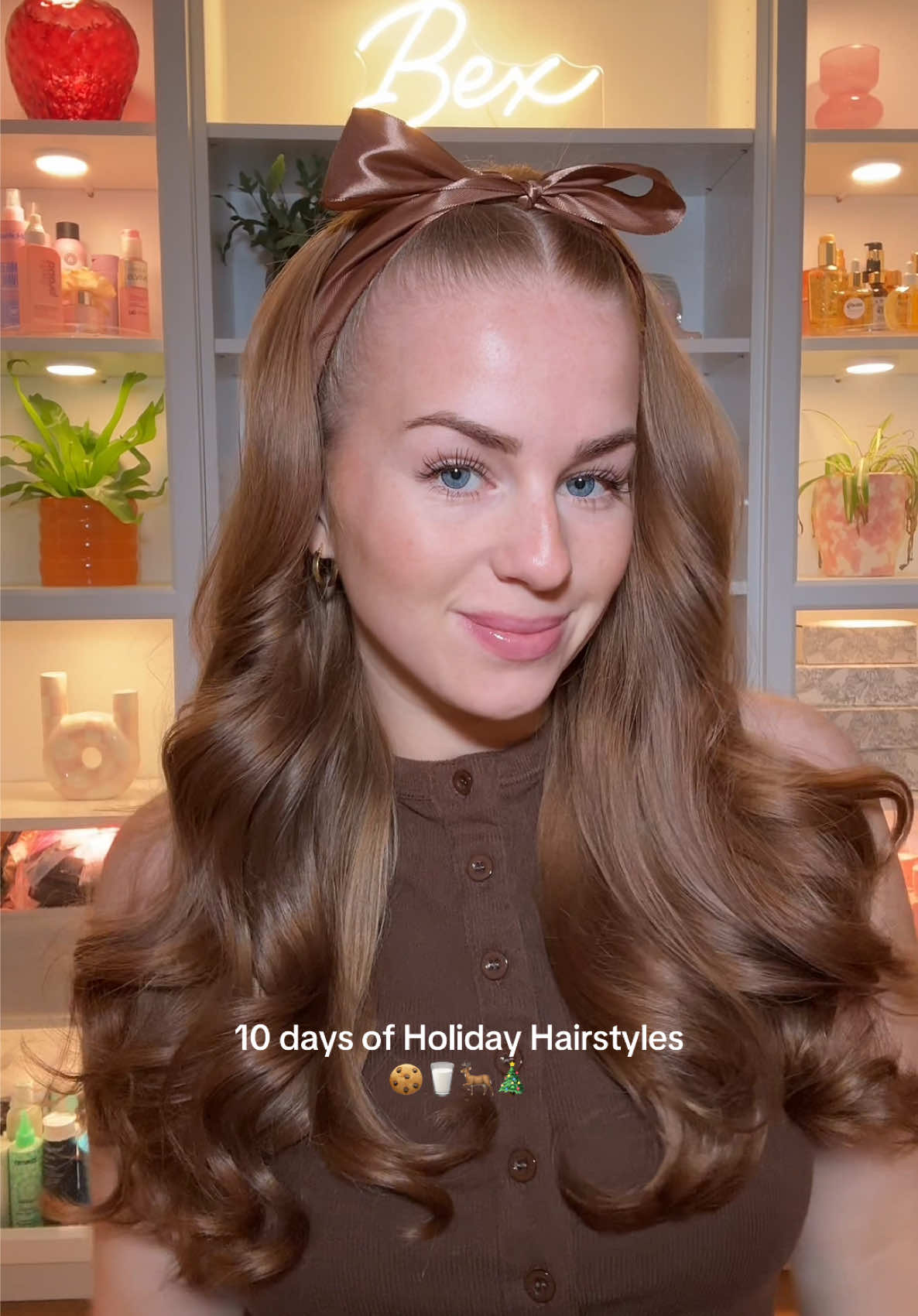 🤎🤎 Using: @TheSmoothCompany Curved Smoothing Brush & @L’Oréal Paris Elnett Hairspray  #holidayhairstyles #christmashairstyle #bowhairstyle #hairstyle #hair #hairtutorial #easyhairstyles #quickhairstyles #hairstyle #hairstyles 