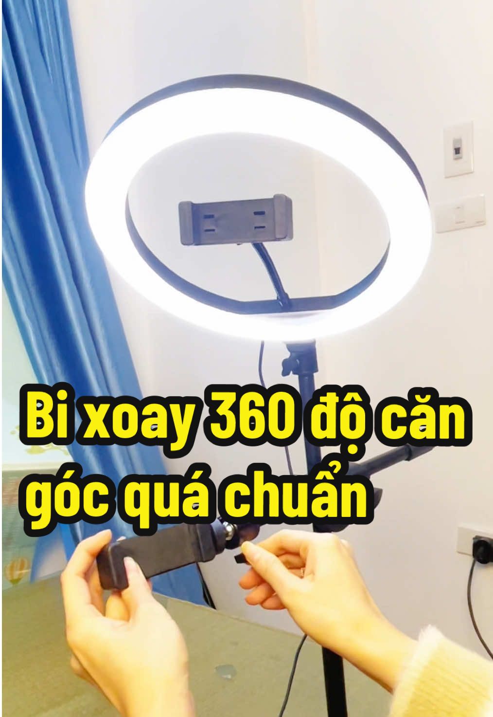 Bộ tripod quay video để bàn kèm đèn trợ sáng #denlivestream #gaylivestream #tripod #chanquaydienthoai #tiktokshop #ilovetiktok #chandodienthoai 
