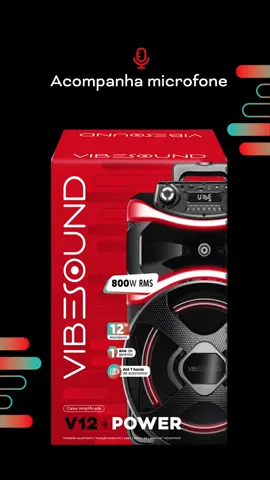 A nossa V12 Power chega com tudo para transformar qualquer ambiente numa verdadeira festa. - Alto-falante de 12” - TWS (True Wireless Stereo) - Microfone incluído - Amplificador de potência novo e aprimorado, com ainda mais força para um som potente - Design moderno com LEDs dinâmicos que criam uma atmosfera visual única e envolvente Descubra o poder do som com o V12 Power e surpreenda-se com a combinação de tecnologia e estilo. Garanta a sua agora mesmo no nosso site. É só clicar no link na bio! Inove. Amplifique. Inspire. #vibesound #inove #amplifique #inspire #caixadesom #speakers #fonedeouvido #earphone #headphone #portatil #vitrola #essaéminhavibesound #tatawerneck #V12power #V7fire