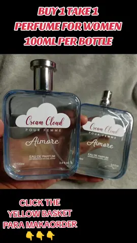BUY 1 TAKE 1 CREAM CLOUD PERFUME 100ML.PER BOTTLE KAYA CLICK THE YELLOW BASKET PARA MAKAORDER#creamcloud #creamcloudperfume #creamcloudreview #perfume #PERFUME #buy1take1 #BUY1TAKE1 #perfumes #viral #VIRAL #viralvideo #trendingtiktok #trendingnow #trending #trendingvideo #trending 