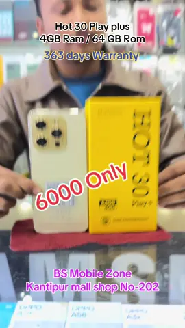 6000 Only #bsmobilezone202 #bsmobilezone202❤️ #kantipurmallshop202 #goviral #mhorse #infinixhot30play #6000 #14promax 