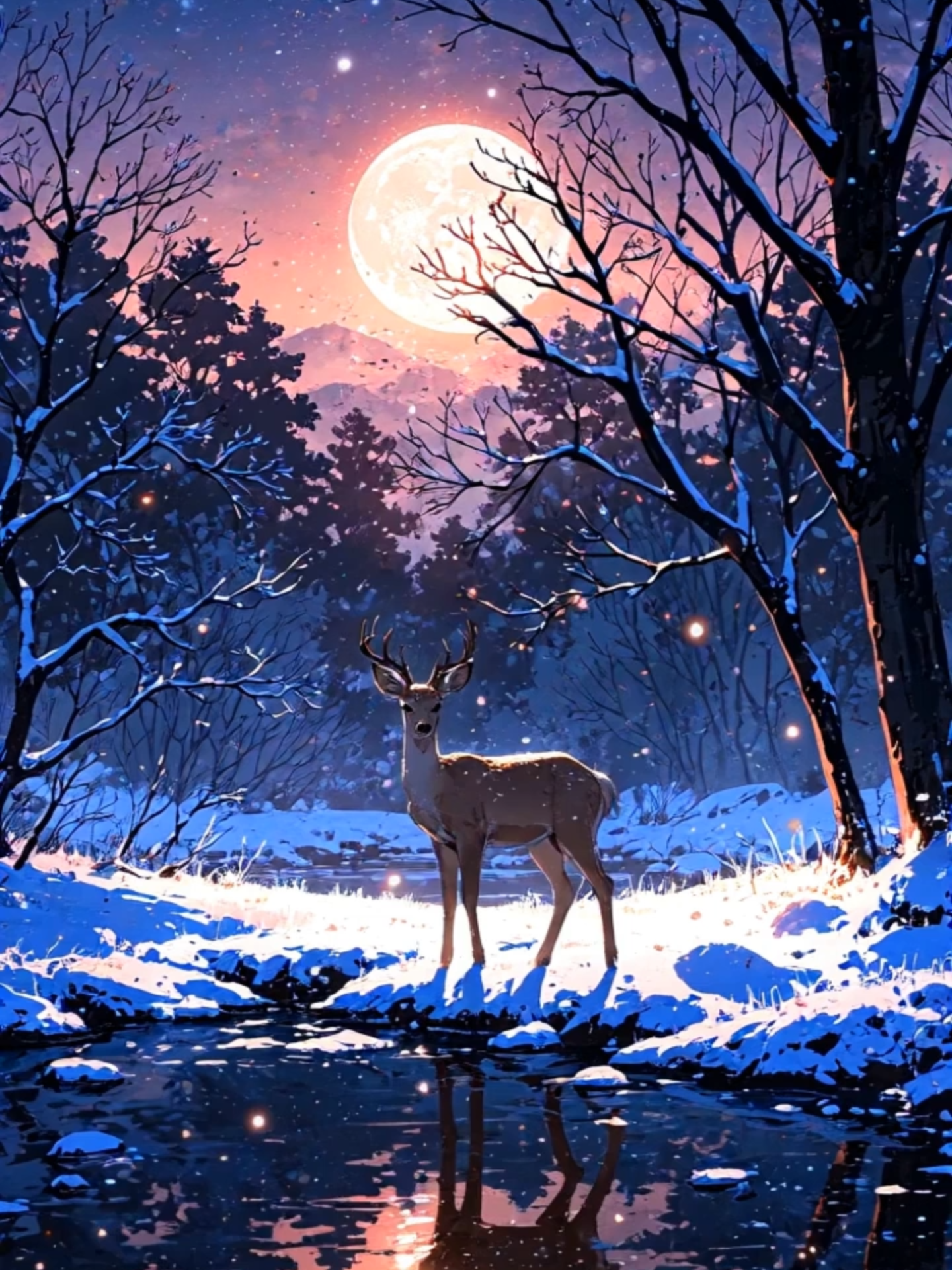 Even the smallest beings can shine the brightest ✨ Let this magical moment remind you: no matter how small you feel, you’re still a light in the world 🌙❄️ #AnimeAesthetic #LiveWallpaper #StayStrong #BelieveInYourself #MagicalVibes #SnowySerenity #TinyMiracles #PeacefulMoments #MoonlitBeauty #StarryNightMagic