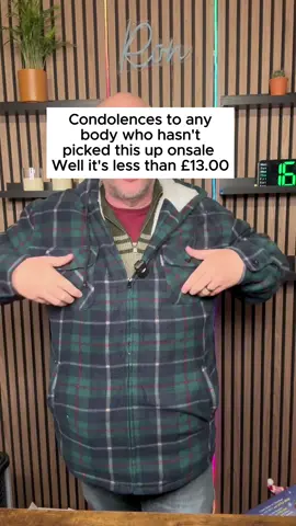 Mens Padded Hooded Jacket Big Size Sherpa Fleece Lined Lumberjack 3XL 4XL 5XL #jacket #5xl #larger #bigguys #TikTokMadeMeBuyit