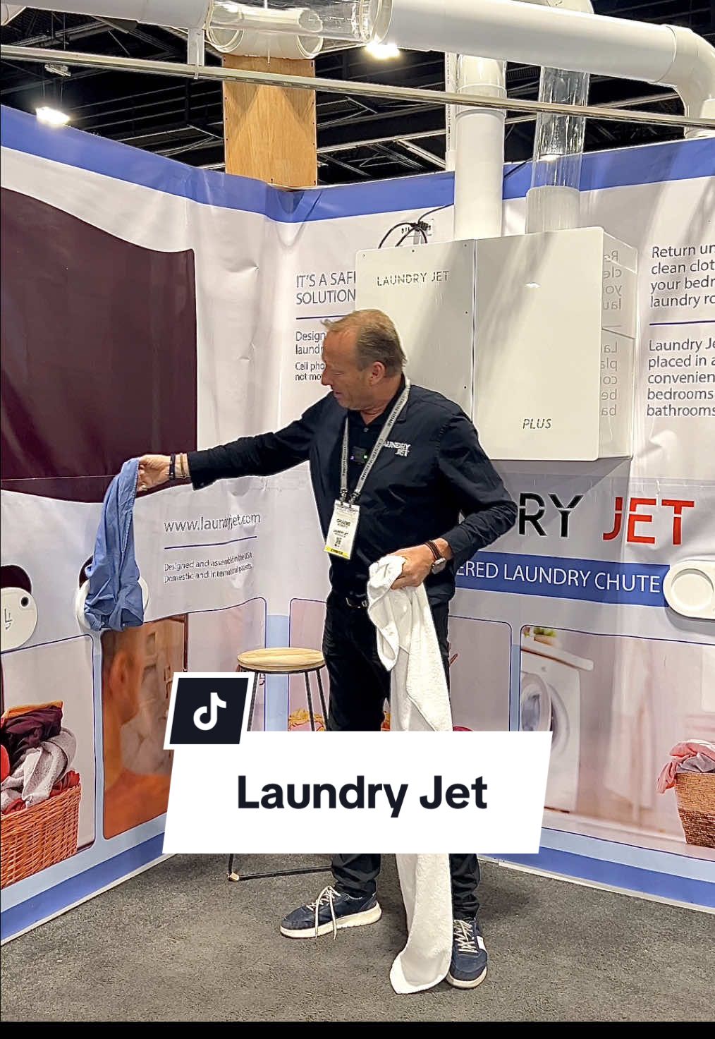 Revolutionize your laundry routine with Laundry Jet! This vacuum-powered system effortlessly transports your clothes from any room straight to the laundry room. Say goodbye to hauling laundry baskets and hello to modern convenience. #Laundry #LaundryRoom #HomeImprovement #ModernHome #SmartLiving