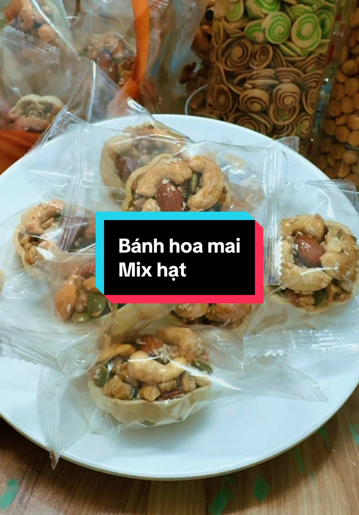 Bánh hoa mai mix hạt#xuhuongtiktok #anvatbaohan #healthy #xuhuongtiktok2024 #anvat #tiktok 