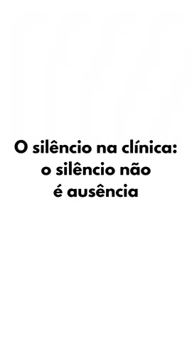 O silêncio na clínica psicanalítica.  #psicanalise #psicanaliseclinica #psicologas #psicologos #neurose #psicoterpia #psicologia #psicologiapalestras #livrospsi #reflexoes #terapiapsicologica #inconciente #freudexplica #lacan #estudantedepsicologia #psicanaliseclinica #silêncio #falar #timidez