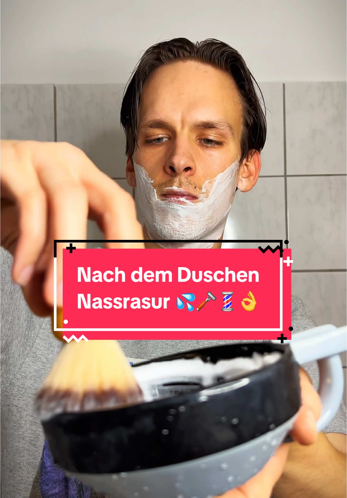 Echte Kerle rasieren sich nass 🪒💦 Nassrasur Tutorial 💈👍  #rasieren #nassrasur #rasurtutorial #gesichtrasieren #viral #aftershave #mostyleyoutube #fy #gentleman #fyp #rasierhobel #rasierseife #rasierpinsel #bart #rasur