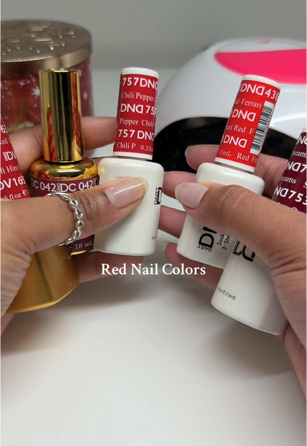 I live for some good red nails 😍 here are some colors from DND Gel! #dndgel #rednails #rednailtheory #gelnails #nailcolors #nailinspo 