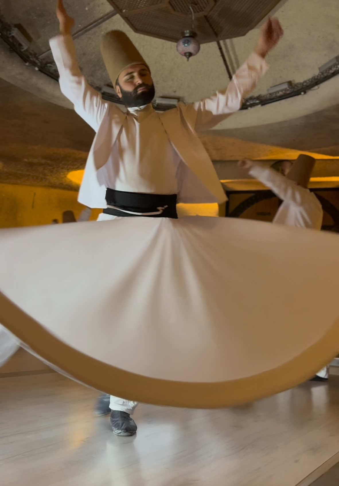 Witnessing the enchanting Whirling Dervishes in Turkey—an ancient Sufi tradition where every spin symbolizes a journey to connect with the divine. A beautiful blend of spirituality, art, and culture that left me in awe. Ve🌀✨  The Sufi dance, also known as the Whirling Dervishes, is a deeply spiritual and mesmerizing performance that originates from the Sufi branch of Islam. This dance, officially called the Sema Ceremony, is a form of prayer and meditation practiced by the followers of the Mevlevi Order, founded by the famous 13th-century poet and mystic Rumi in Konya, Turkey #SufiDance #WhirlingDervishes #TurkeyExperience #CulturalJourney