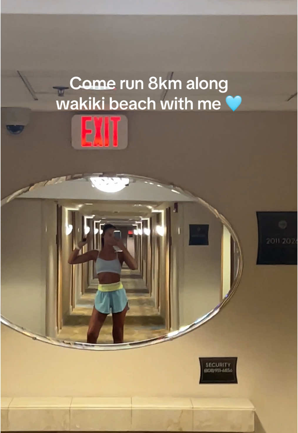 Last run along wakiki beach 🌊🩵 @lululemon #honolulu #Running #hawaii #lululemon #fyp 